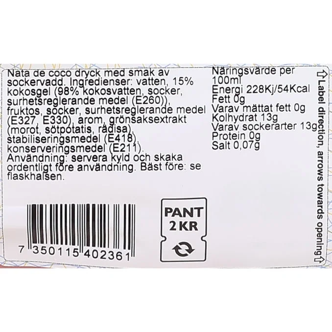Sockervadd Nata De Coco