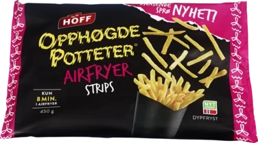 Opphøgde Potteter Airfryer Strips 450g Hoff