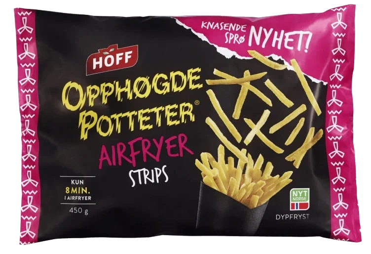 Opphøgde Potteter Airfryer Strips 450g Hoff