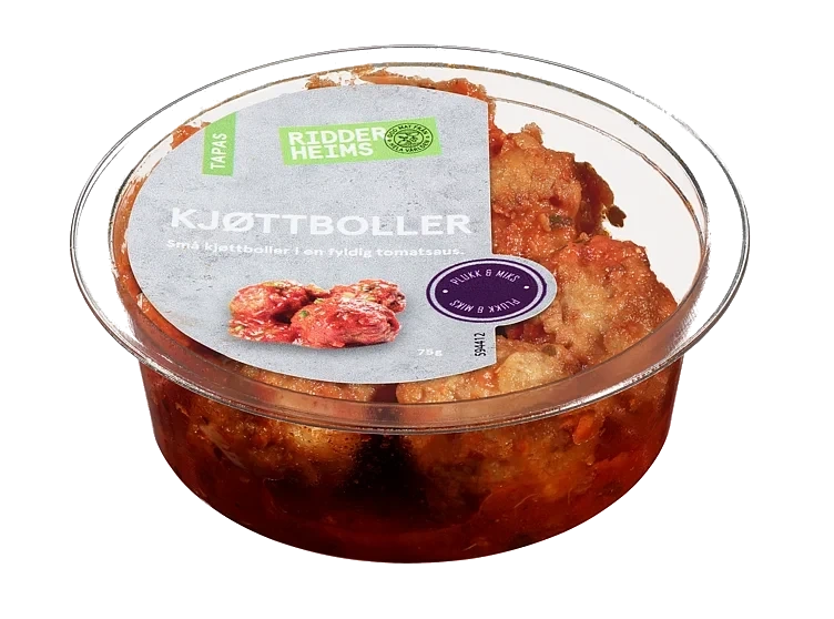 Kjøttboller i Tomatsaus 75g Ridderheims