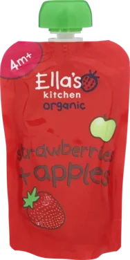 Klämmis Puré Jordgubb & äpple 4 Mån Eko