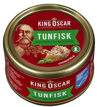 King Oscar Tunfisk Msc Tomat & Basilikum 85 g