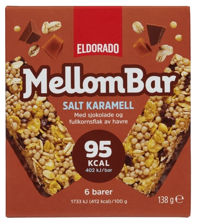 Mellombar Salt Karamell 138g Eldorado Eske 10stk