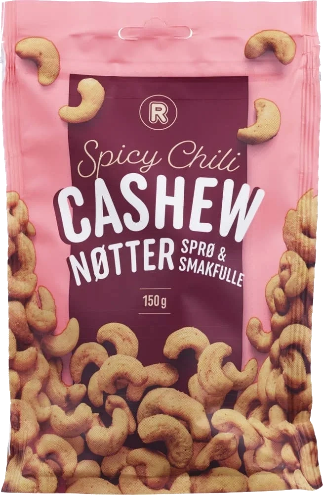 Spicy cashewnøtter