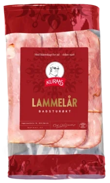 Lammelår Bad.røkt Skåret Kuraas