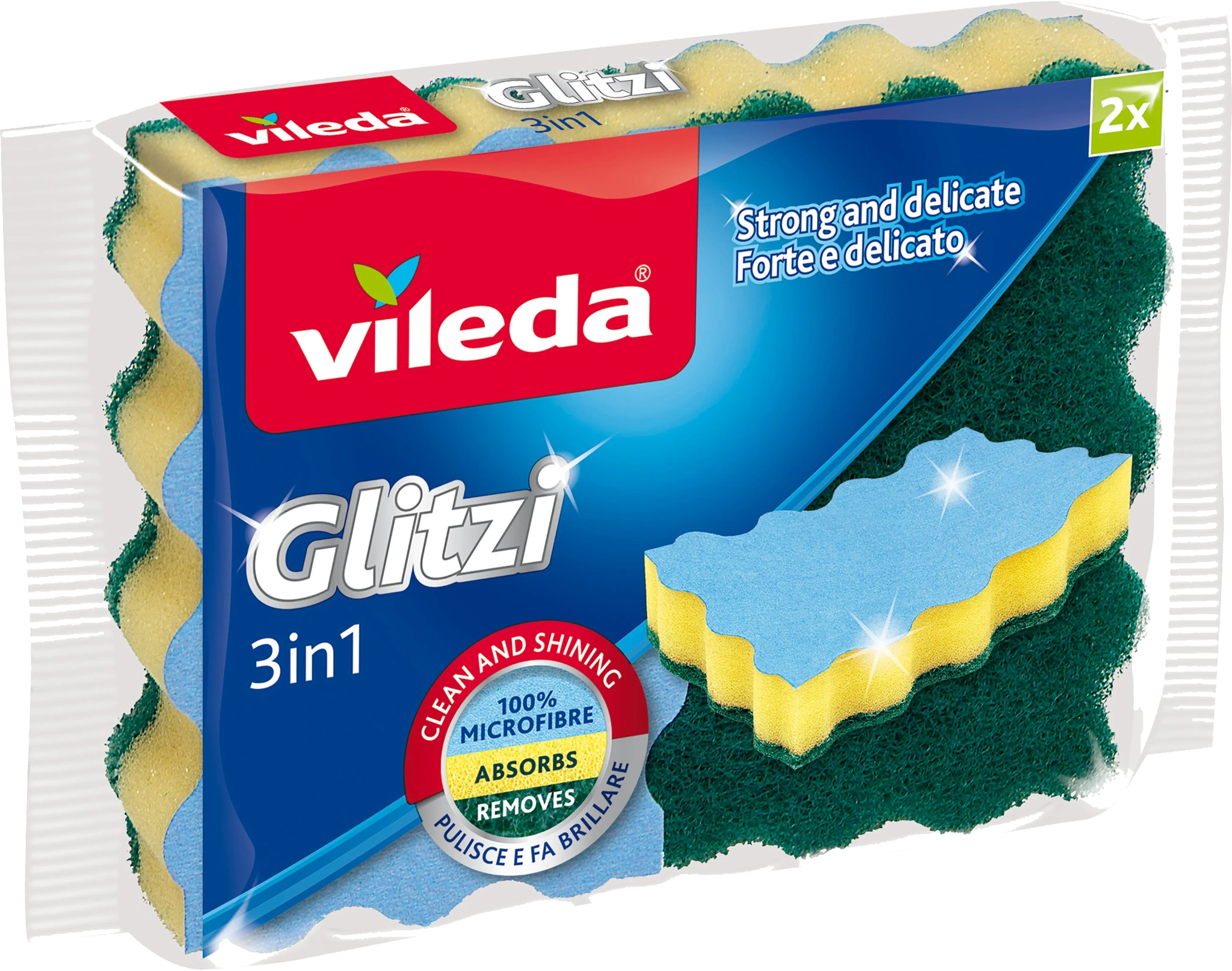 Disksvamp Glitzi 3in1 2-pack