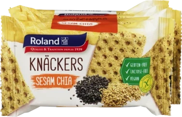 Crackers Sesam Chia glutenfri 140g Roland
