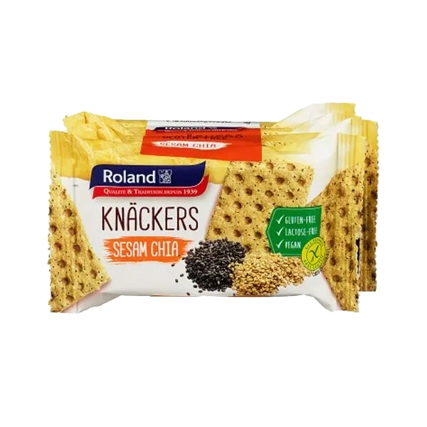Crackers Sesam Chia glutenfri 140g Roland