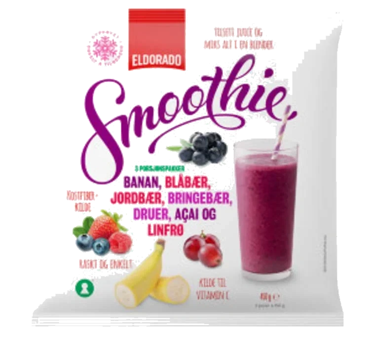Smoothie Acai/Banan/Blåbær 450g Eldorado