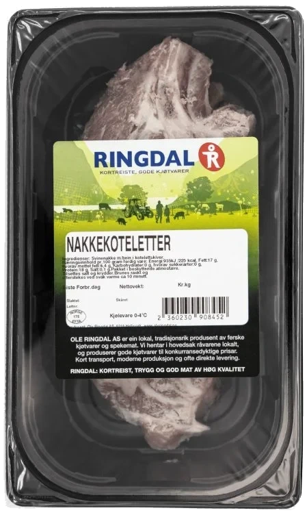 Nakkekoteletter 4 Pk Atmos Ringdal