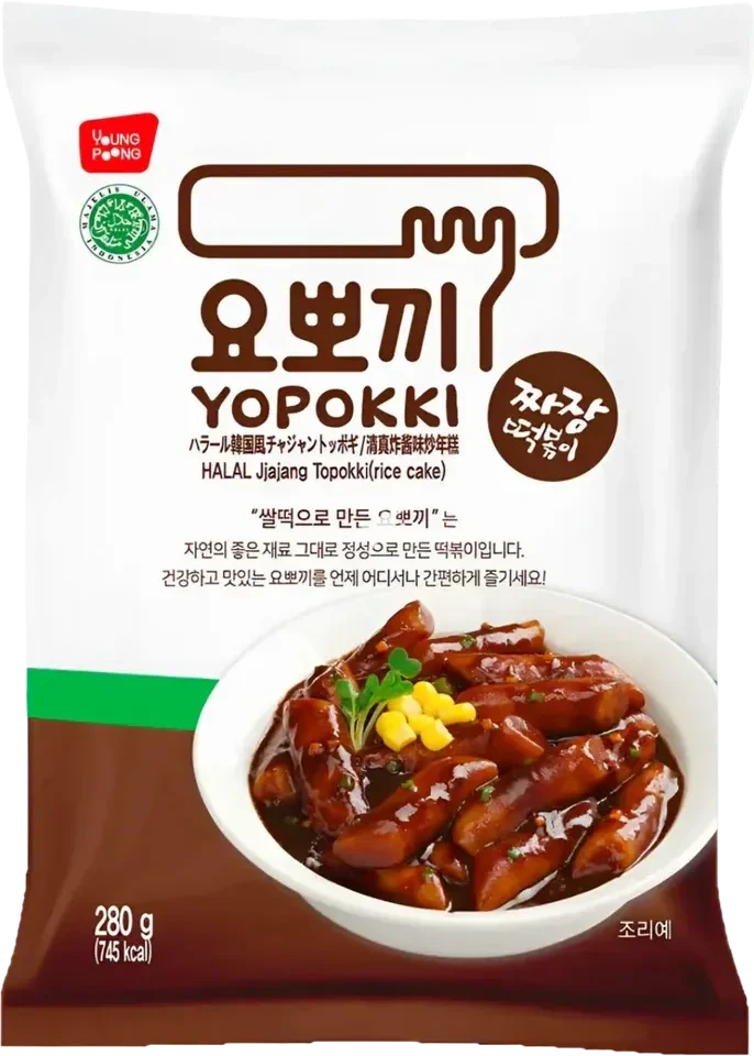 Yopokki Halal Jjajang Topokki 240g