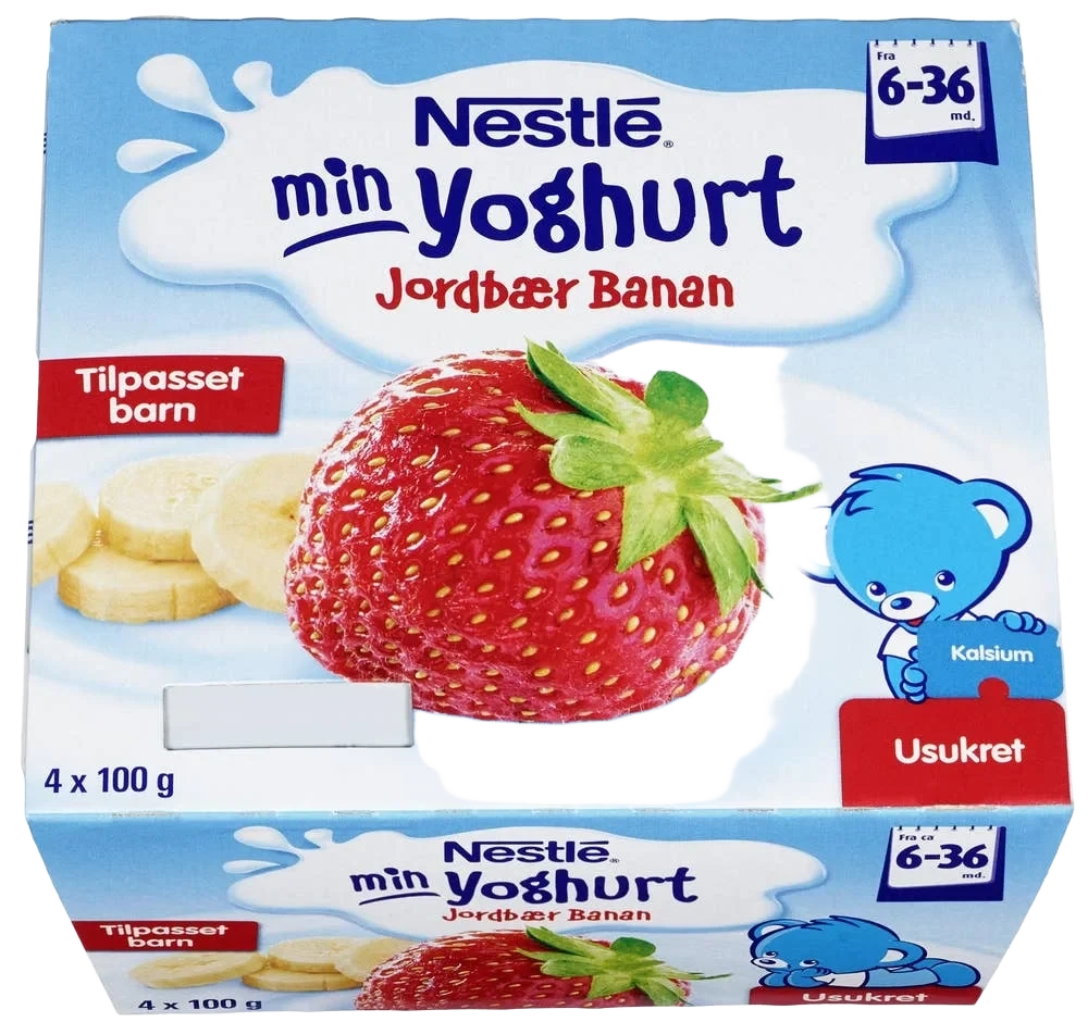 Min yoghurt banan og jordbær Fra 6 mnd, 400 g