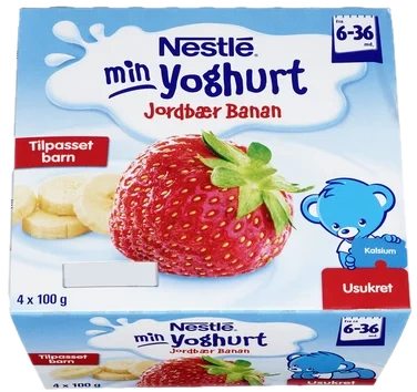 Min yoghurt banan og jordbær Fra 6 mnd, 400 g