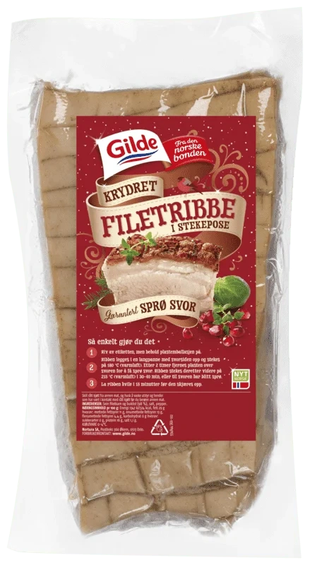 Gilde Edelgris Krydret Ribbe uten Ben ca 3kg