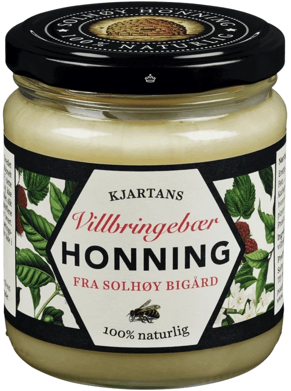 Bringebærhonning 350g Kjartan Dahl