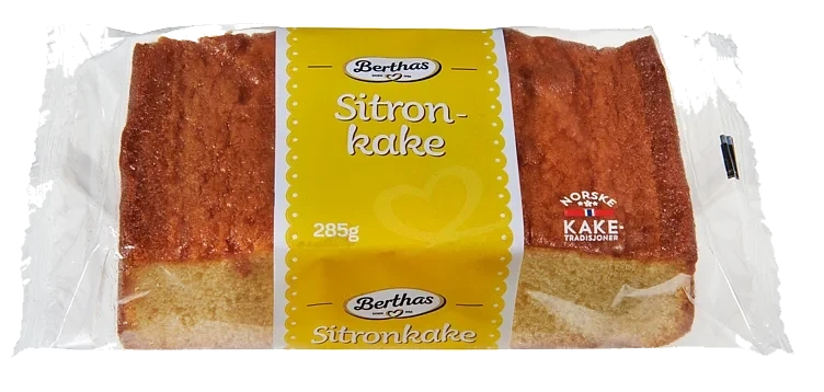 Sitronkake 285g Berthas