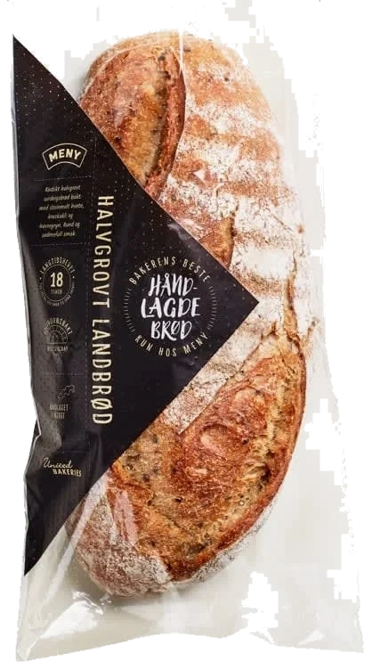 Halvgrovt Landbrød 790g Håndlagd