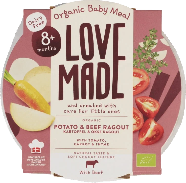 Ragu m/Potet&Okse Øko 8mnd 185g