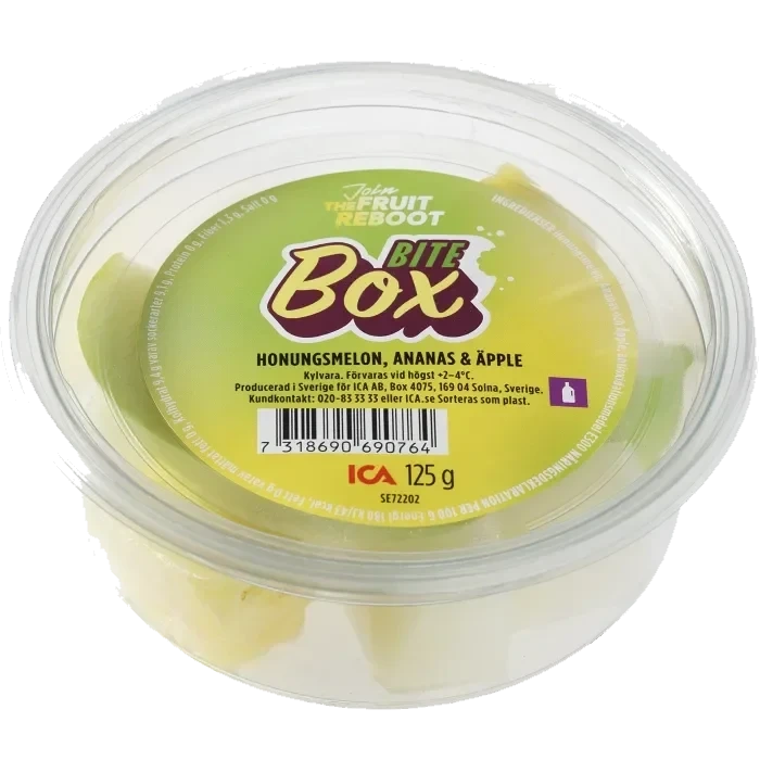 Bite box Honungsmelon, Ananas & Äpple 125g ICA