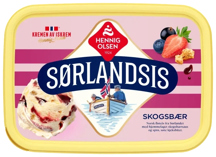 Sørlandsis Skogsbær 0,95l Hennig-Olsen-Is