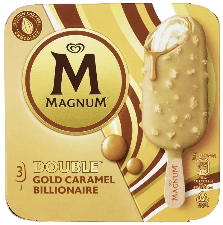 Magnum Double Caramel Billionaire 3x85ml