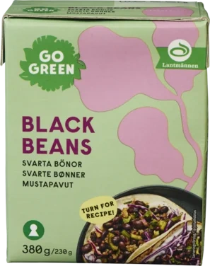 Gogreen Svarte Bønner Tetra 380g