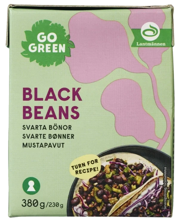 Bønner Svarte 380g Go Green