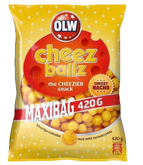Cheez Ballz Cheezy Nacho Maxibag 420g