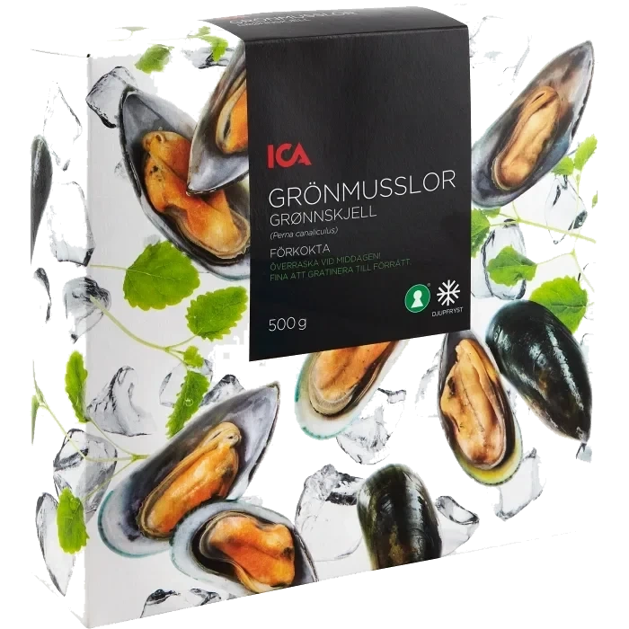 Grönmusslor Fryst 500g ICA