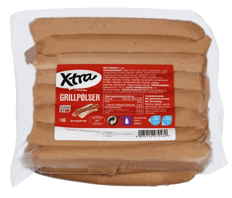 X-tra Grillpølse 1kg