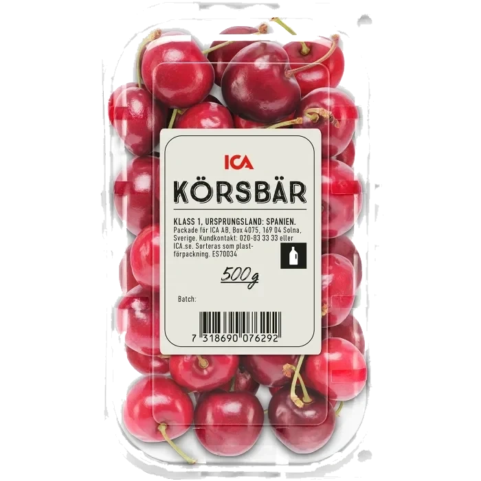 Körsbär 500g Klass 1 ICA