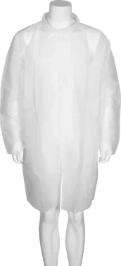 Besøksjakke, Abena Classic, S/m, Hvit, Pp, Usteril, Engangs