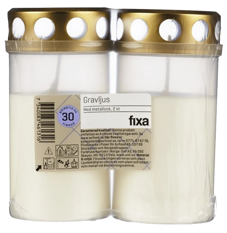 Gravlykt m/Lokk 2pk Fixa
