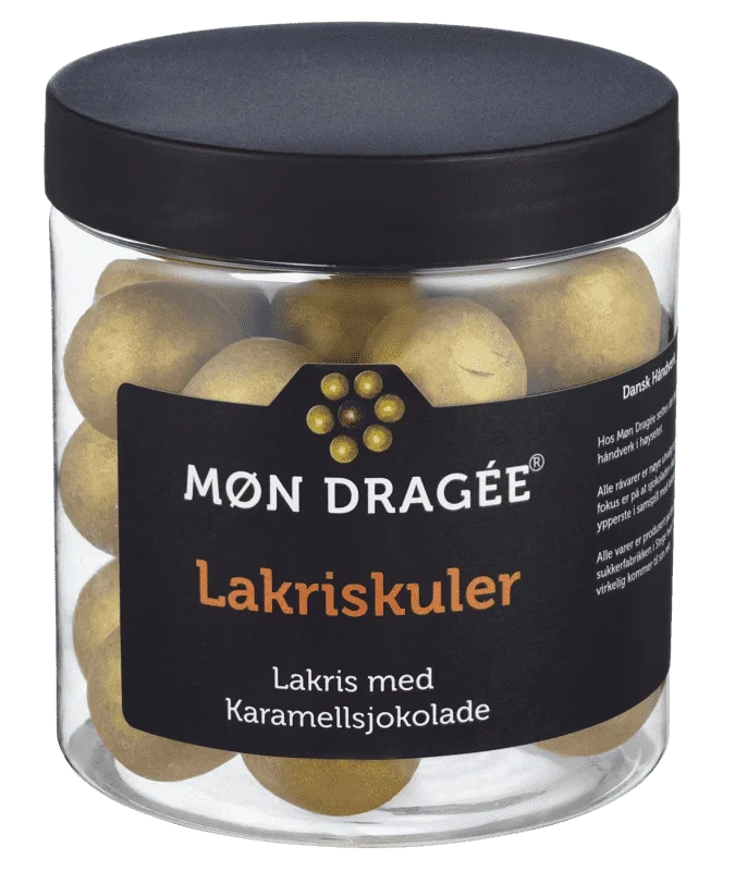 Møn Dragé Lakriskuler med Karamellsjokolade 150g