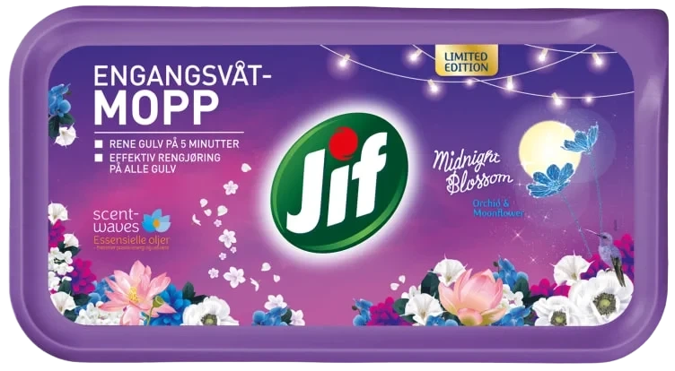 Jif Engangsvåtmopp Midnight Blossom 10pcs