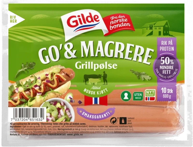 Go & Magrere Grillpølse 600g Enh