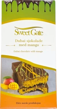 Dubai Sjokolade med Mango 210g X 12stk
