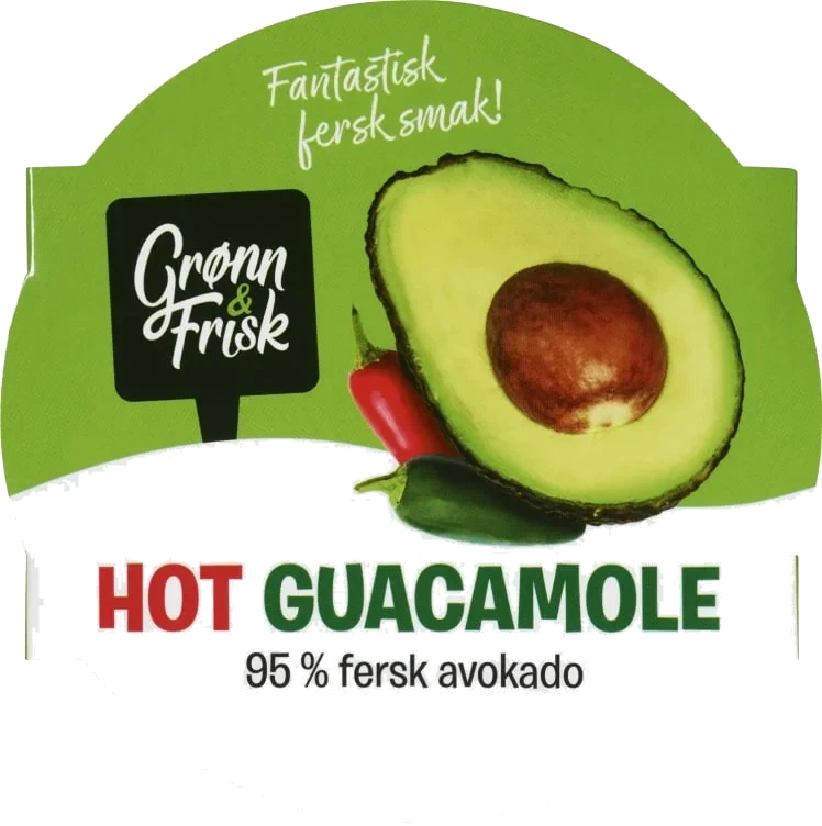 Guacamole Hot 150g Grønn&Frisk
