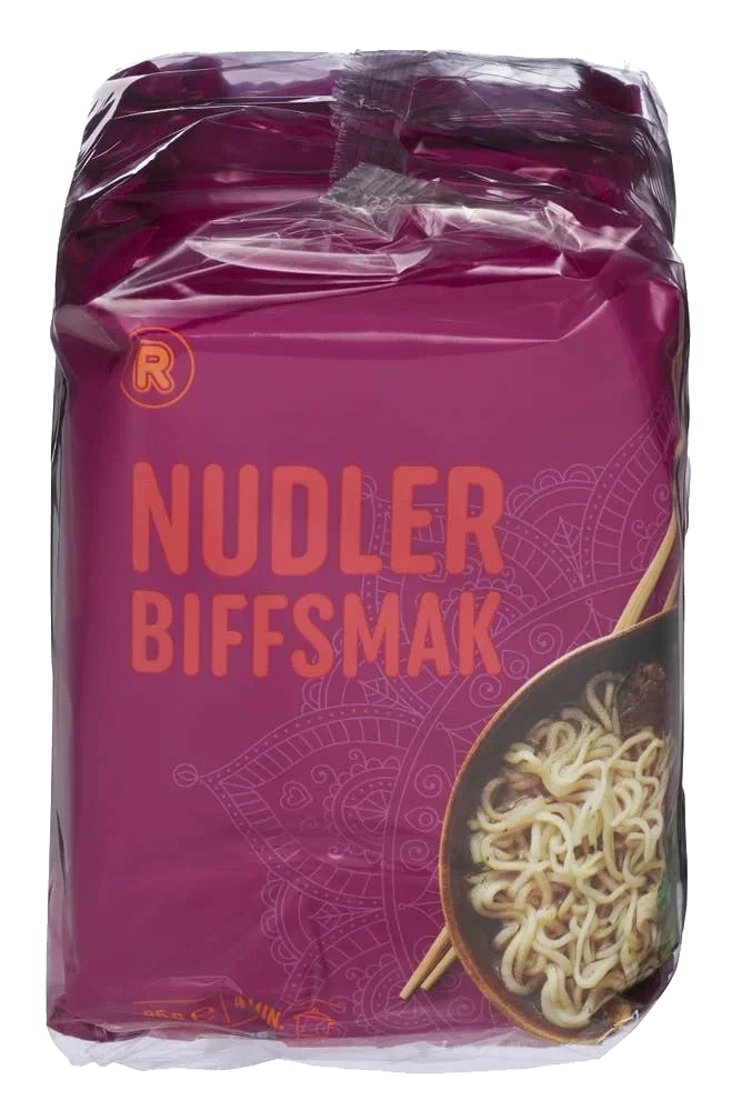 Nudler med biffsmak 5x85g, 425 g