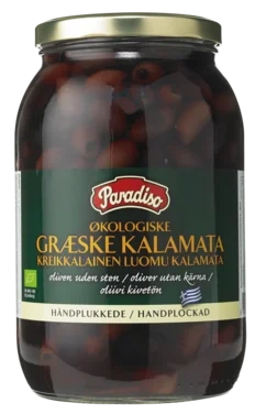 Paradisooliven Kalamate Økologiske u.Stein 2x1,85kg