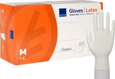 Engangshanske Abena Str M, 7-8 Latex 100stk