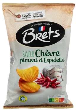 Brets Potetchips m/Chevre&Chili 125g
