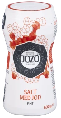 Salt Fint m/Jod 600g boks Jozo