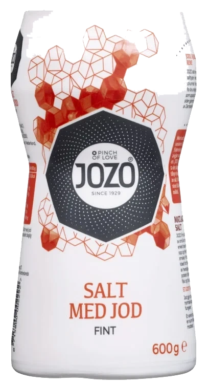 Salt Fint m/Jod 600g boks Jozo