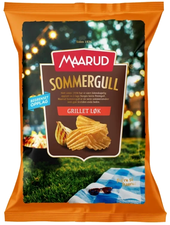 Sommergull Grillet Løk 200g Maarud