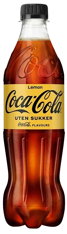 Coca-Cola u/Sukker Lemon 0,5l flaske