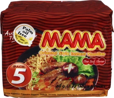 Nudler Biff m/Risolje 5x55g Mama