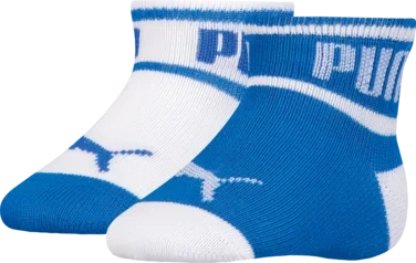 Puma 2pk Mini Wording Sock 2pk Blå 19/22