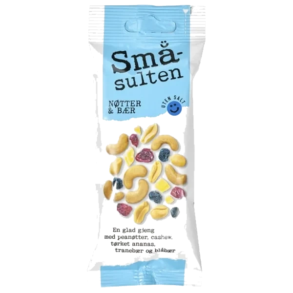 Småsulten Nøtter Bær 60g