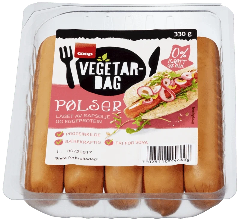 Coop Vegetardag Pølser 330g